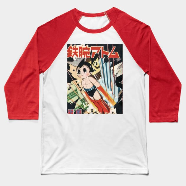 Vintage, Authentic Astro Boy No. 2 Baseball T-Shirt by offsetvinylfilm